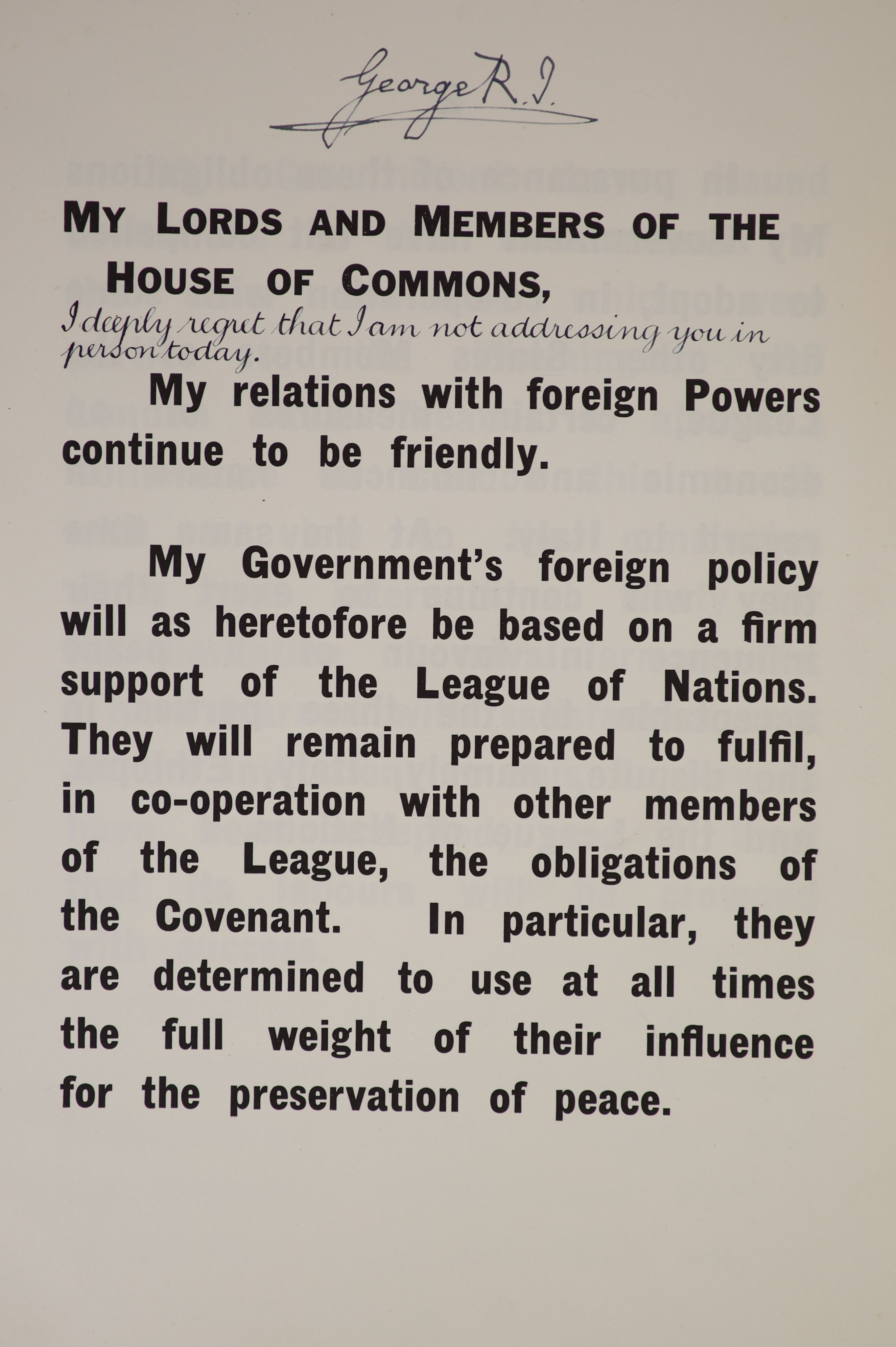 A large collection of ephemera relating to The Rt. Hon. the Viscount Hailsham [Douglas Hogg, 1st Viscount Hailsham (1872-1950), Lord Chancellor (1928-1929 and 1935-1938)]